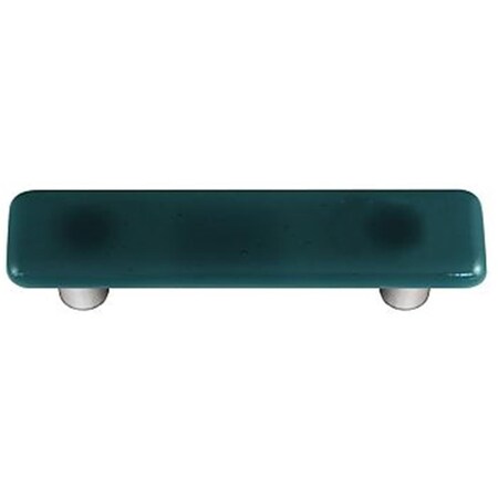 Palacedesigns Steel Blue Rectangle Glass Cabinet Pull - Aluminum Post PA1521101